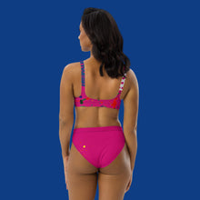 Load image into Gallery viewer, Color-splash high-waisted bikini
