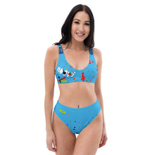 Load image into Gallery viewer, Color-splash high-waisted bikini