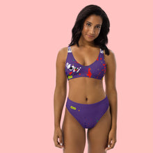 Lade das Bild in den Galerie-Viewer, Hoch taillierter Bikini mit Farbspritzern