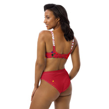 Load image into Gallery viewer, Color-splash high-waisted bikini