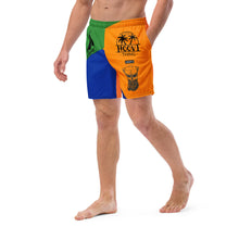 Load image into Gallery viewer, Men's Color-blocking All Aboard swim trunks