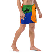 Load image into Gallery viewer, Men's Color-blocking All Aboard swim trunks