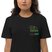 Cargar imagen en el visor de la galería, Organic Cotton Green Vibes T-shirt Dress
