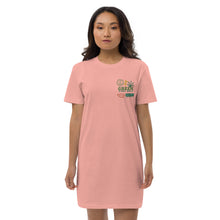 Cargar imagen en el visor de la galería, Organic Cotton Green Vibes T-shirt Dress