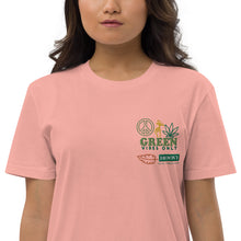 Cargar imagen en el visor de la galería, Organic Cotton Green Vibes T-shirt Dress