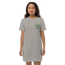 Cargar imagen en el visor de la galería, Organic Cotton Green Vibes T-shirt Dress