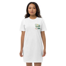 Cargar imagen en el visor de la galería, Organic Cotton Green Vibes T-shirt Dress