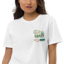Cargar imagen en el visor de la galería, Organic Cotton Green Vibes T-shirt Dress