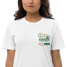 Cargar imagen en el visor de la galería, Organic Cotton Green Vibes T-shirt Dress