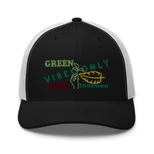 Load image into Gallery viewer, Green Vibes Trucker Cap