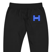 Load image into Gallery viewer, Capital H's Unisex Fleece Sweatpants (White Hoovi Print) Royal Blue Logo