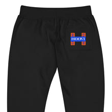 Load image into Gallery viewer, Capital H's Unisex Fleece Sweatpants (Blue Hoovi Print) Orange & Royal Blue Logo
