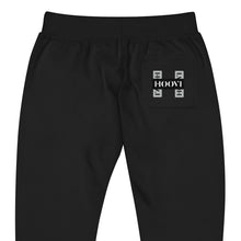 Load image into Gallery viewer, Capital H's Unisex Fleece Sweatpants (Black Hoovi Print) Grey & Black Logo