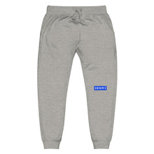 Load image into Gallery viewer, Capital H's Unisex Fleece Sweatpants (White Hoovi Print) Royal Blue Logo