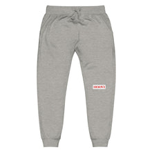 Load image into Gallery viewer, Capital H's Unisex Fleece Sweatpants (Red Hoovi Print) White Logo