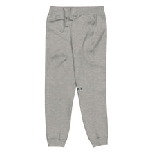 Load image into Gallery viewer, Capital H's Unisex Fleece Sweatpants (Black Hoovi Print) Grey & Black Logo