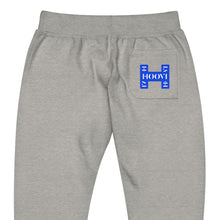 Load image into Gallery viewer, Capital H's Unisex Fleece Sweatpants (White Hoovi Print) Royal Blue Logo