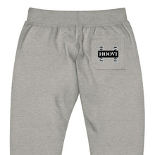 Load image into Gallery viewer, Capital H's Unisex Fleece Sweatpants (Black Hoovi Print) Grey & Black Logo