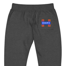 Load image into Gallery viewer, Capital H's Unisex Fleece Sweatpants (Blue Hoovi Print) Orange & Royal Blue Logo