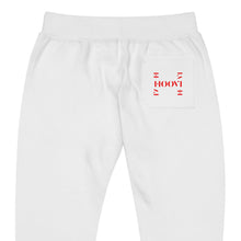 Load image into Gallery viewer, Capital H's Unisex Fleece Sweatpants (Red Hoovi Print) White Logo