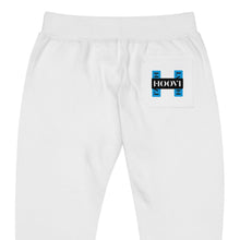 Load image into Gallery viewer, Capital H's Unisex Fleece Sweatpants (Black Hoovi Print) Deep Sky Blue & Black Logo