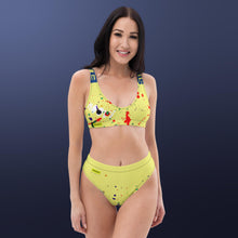 Load image into Gallery viewer, Color-Splash high-waisted bikini
