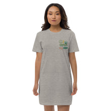 Load image into Gallery viewer, Organic Cotton Green Vibes T-shirt Dress

