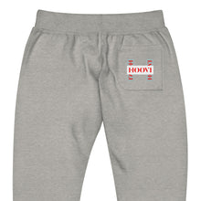 Load image into Gallery viewer, Capital H&#39;s Unisex Fleece Sweatpants (Red Hoovi Print) Grey &amp; White Logo
