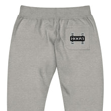 Cargar imagen en el visor de la galería, Capital H&#39;s Unisex Fleece Sweatpants (Black Hoovi Print) Grey &amp; Black Logo
