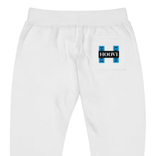 Load image into Gallery viewer, Capital H&#39;s Unisex Fleece Sweatpants (Black Hoovi Print) Deep Sky Blue &amp; Black Logo
