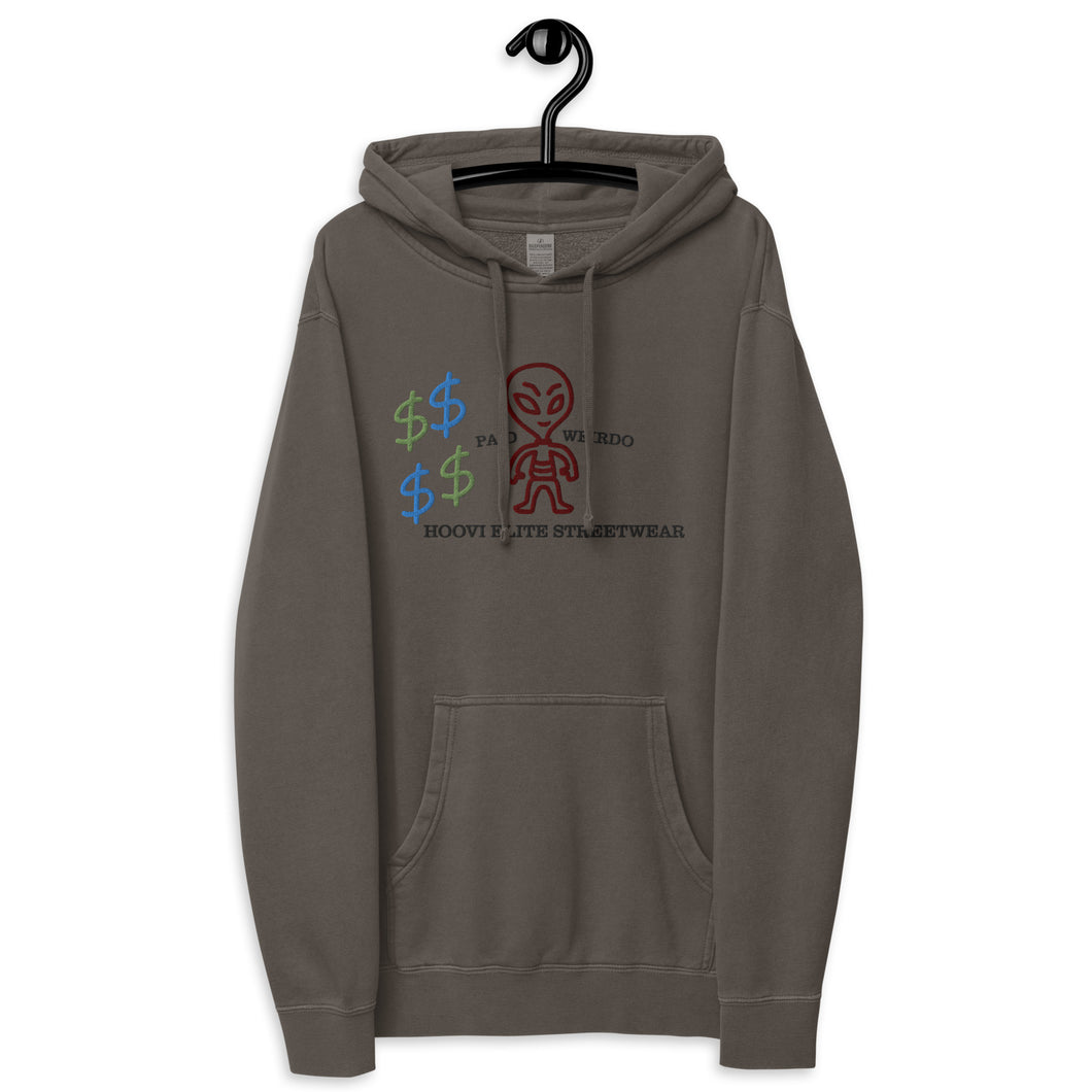 Paid Weirdo Unisex pigment dyed hoodie